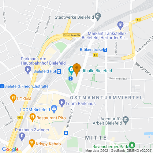 Stadthalle, Willy Brandt Platz 1,, 33602 Bielefeld